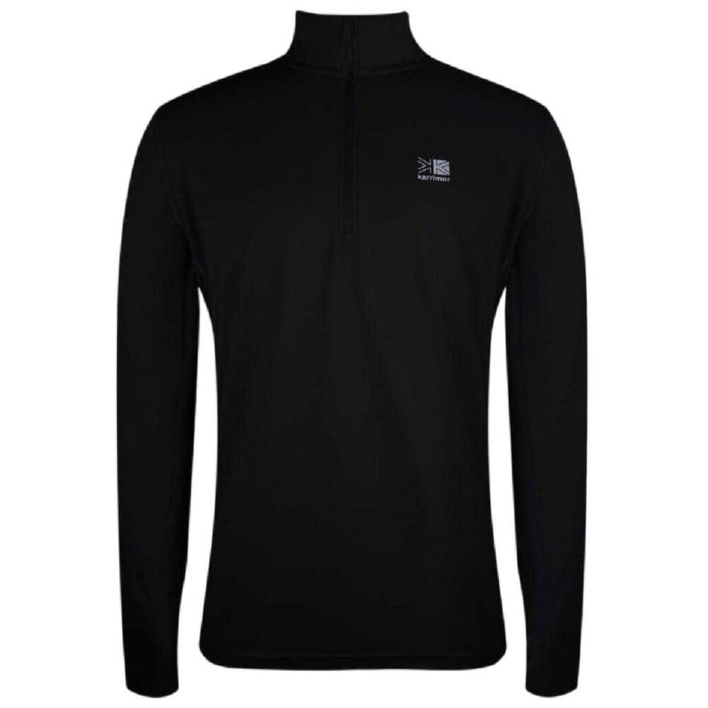 Karrimor Mens Quarter Zip Long-Sleeved Tracksuit Top / Black